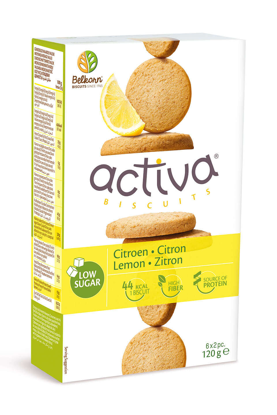 Activa Biscuits citron s.s. 120g